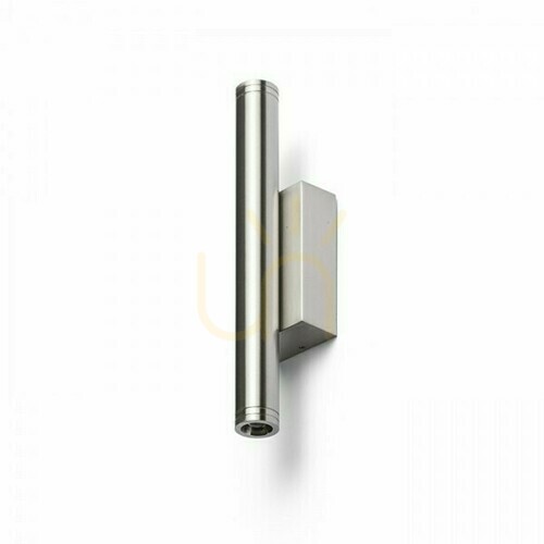 Kontrola Zane venkovní nástěnné svítidlo Nickel Mat 230 V Led 2x3 W 60° Ip54 3000 K