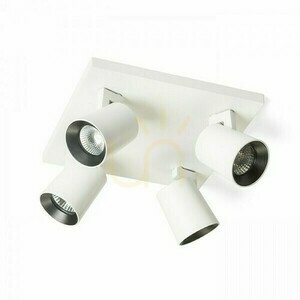 Přisazené stropní svítidlo Rendl KENNY IV bílé/černé 4 x GU10 4 x 8 W small 2