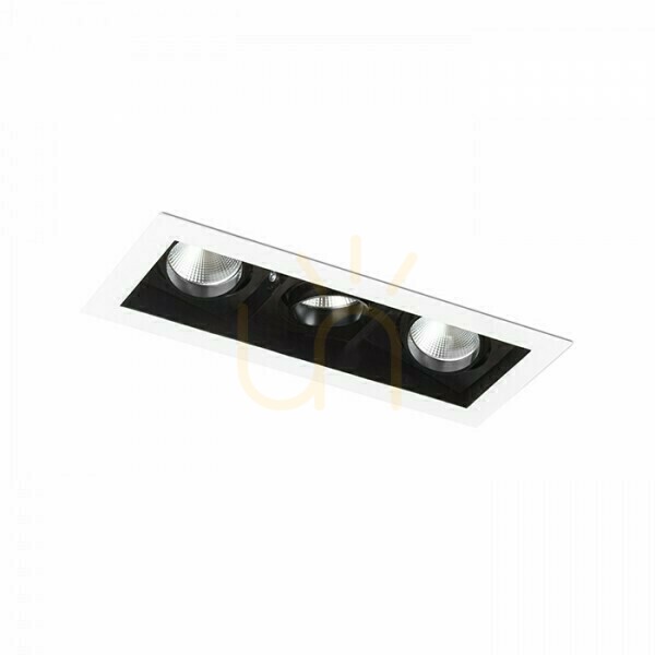Zobrazit Zápustné svítidlo Rendl BONDY III bílé LED 3 × 7 W 3000 K R12858 Zápustné svítidlo Rendl BONDY III bílé LED 3 × 7 W 3000 K R12858