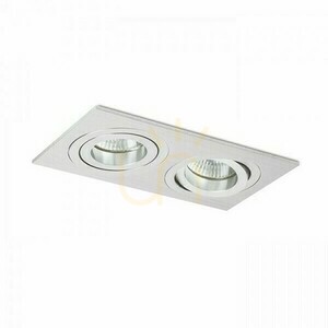 Svítidlo Pasadena Gu10 Sq Ii pro zapuštěné osvětlení z broušeného hliníku 230 V 2x50 W. 4 Svítidlo Pasadena Gu10 Sq Ii pro zapuštěné osvětlení z broušeného hliníku 230 V 2x50 W. small 4
