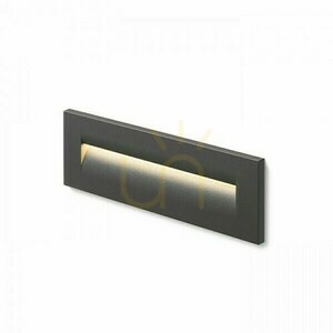 Vestavné nástěnné svítidlo Rendl RASQ R12628 LED 8,5 W antracitové IP65 3000 K small 0
