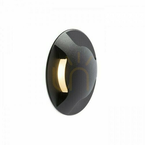 Kontrola Zapuštěné venkovní svítidlo Kick Iii Black 230 V Led 3 W Ip54 3000 K