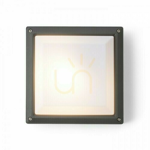 Kontrola Nástěnné svítidlo Delta 215 Povrchová montáž Antracit 230 V E27 18 W Ip54
