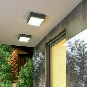 Nástěnné svítidlo Delta 215 Povrchová montáž Antracit 230 V E27 18 W Ip54 small 3