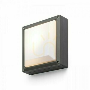Nástěnné svítidlo Delta 215 Povrchová montáž Antracit 230 V E27 18 W Ip54 small 0