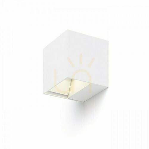 Kontrola Venkovní nástěnné svítidlo Carre White 230 V Led 2x3 W Ip54 3000 K