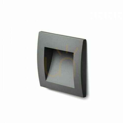 Kontrola Gordiq S Anthracite venkovní vestavné svítidlo 230 V Led 1,5 W Ip65 3000 K