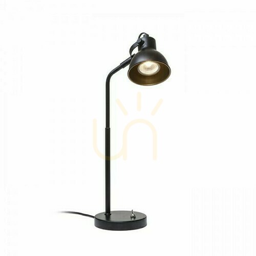Kontrola Stolní lampa Rosita černá/zlatá 230 V Led Gu10 9 W.