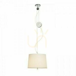 Závěsné svítidlo Levita nastavitelné bílé chromové 230 V E27 42 W. small 0
