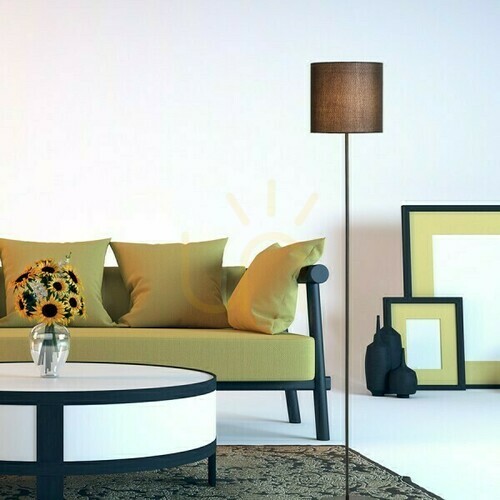 Kontrola Stojací lampa Etesian černá 230 V E27 28 W.