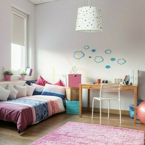Kontrola Stínidlo, stínítko Delisa 35/30 Bílé knoflíky Max.. 28 W