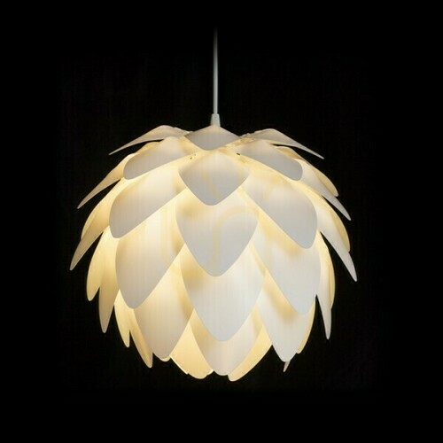 Kontrola Encombre White Pcv závěsná lampa 230 V E27 42 W.