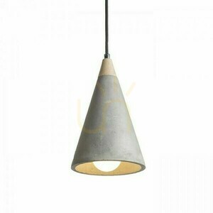 Závěsné svítidlo Rendl HEIDI R12380 z betonu a dřeva, E27, 14,8 cm small 0