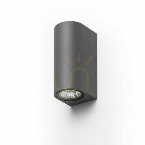 Kontrola Venkovní nástěnné svítidlo Zack Ii Anthracite 230 V Led 2x3 W 58° Ip54 3000 K