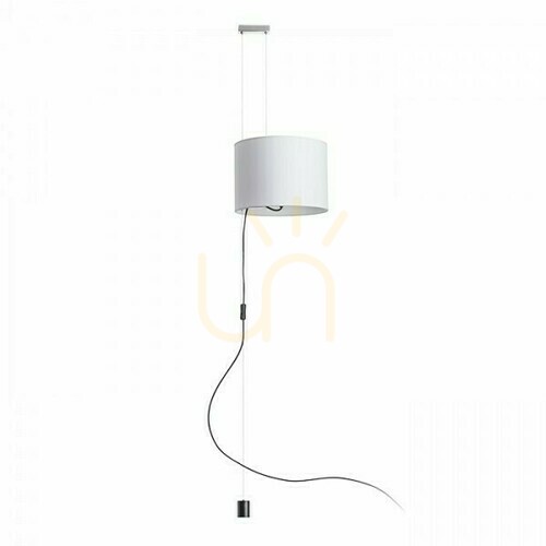 Kontrola Závěsné svítidlo Broadway Nastavitelná bílá chrom 230 V E27 42 W.