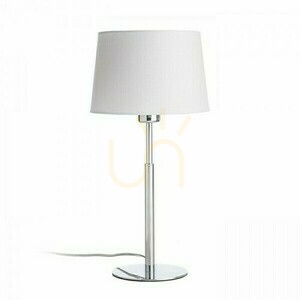 Stolní lampa Rendl Broadway bílá chromovaná E27 15 W R11986 small 1