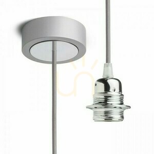 Závěsná sada Rendl HEX R11943 šedá/chrom E27 15 W small 0