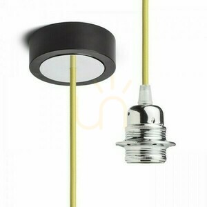 Závěsná sada ke stínidlu Rendl HEX R11912 E27, černá, limetkový kabel 150 cm small 0