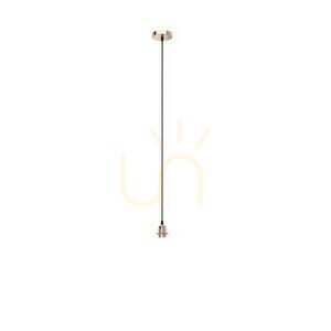 Závěsná sada ELISA CB+BC+CF měď, černý kabel E27 max. 15 W Rendl small 0