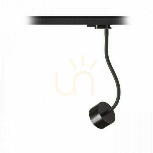 Kontrola Pixie Spotlight na ohebném rameni pro 3fázovou kolejnici černý 230 V Led Gx53 7 W.