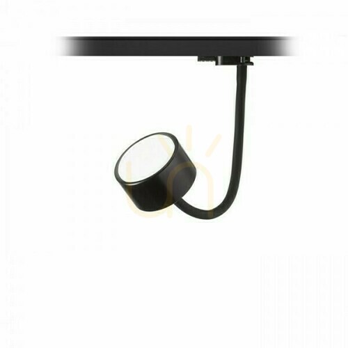 Kontrola Pixie Spotlight na ohebném rameni pro 3fázovou kolejnici černý 230 V Led Gx53 7 W.
