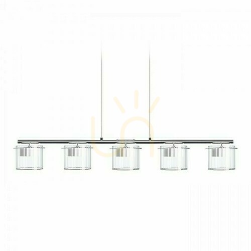 Kontrola Estra V White Transparent Glass Pendant Lamp 230 Led 5x5 W 3000 K