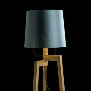 Stínidlo pro stojací lampu CONNY 35/30 Monaco petrolejově modrá / stříbrné PVC E27 max. 23 W small 4