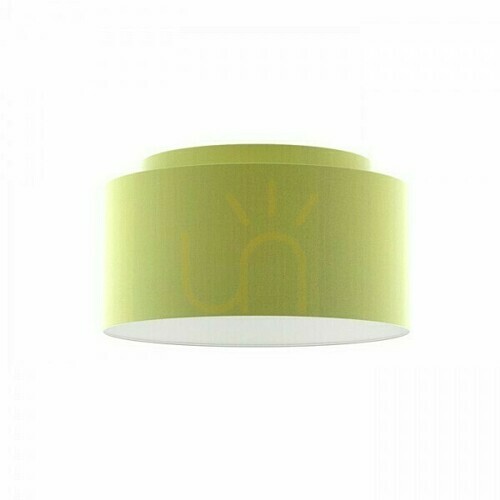 Kontrola Stínidlo, dvojitý 55/30 chintz vápno/bílé PVC Max stínidlo. 23 W