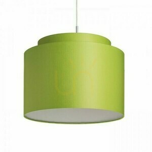 Stínidlo, stínidlo dvojité 40/30 Chintz Lime/White Pvc Max. 23 W small 1