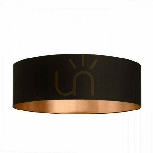 Kontrola Stínidlo, stínítko Ron 60/19 Polycotton Black/Copper Foil Max. 23 W