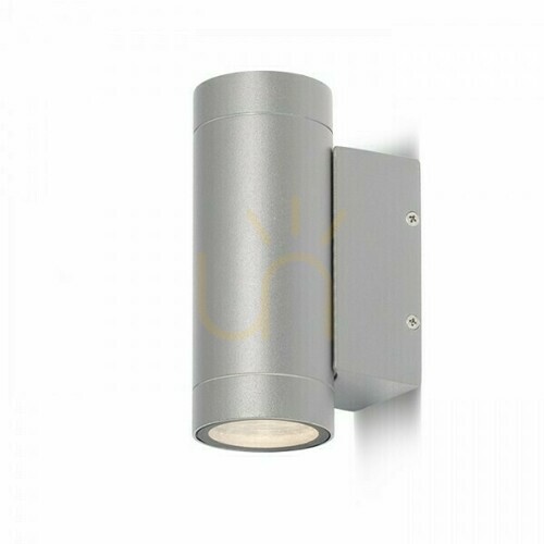 Kontrola Venkovní nástěnné svítidlo Mizzi Ii Silver Grey 230 V Gu10 2x35 W Ip54