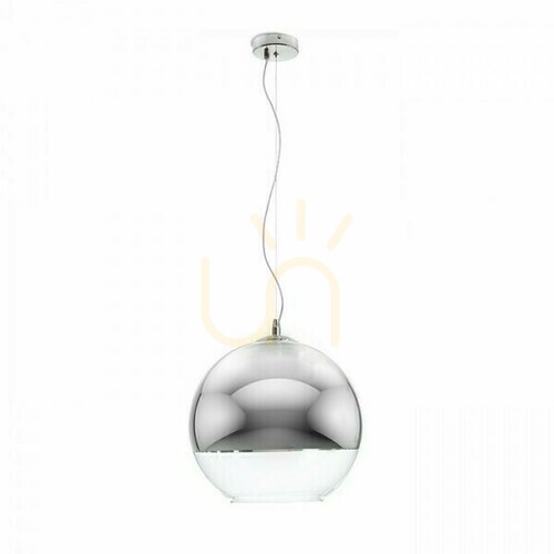 Kontrola Beau Monde 35 Závěsné svítidlo Chromované sklo/Transparentní sklo 230 V E27 25 W.