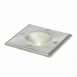 Zapuštěné venkovní svítidlo Rizz Sq 105 nerez 230 V Led 3 W 96° Ip65 3000 K small 0