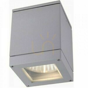 Plafonds Outdoor Quadra M Stropní stříbrná šedá 230 V E27 75 W Ip54 small 1