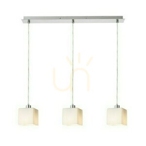 Dados Iii 60 Opálové sklo/matný nikl Závěsné svítidlo 230 V Led E27 3x11 W. small 1