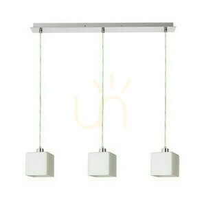 Dados Iii 60 Opálové sklo/matný nikl Závěsné svítidlo 230 V Led E27 3x11 W. small 0