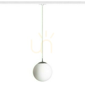 Závěsné svítidlo Luna 25 pro 3 fáze. Opálové sklo/chrom 230 V Led E27 15 W lišty. small 0