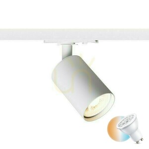 Bílé bodové svítidlo Rendl DUDE pro 1fázovou lištu GU10 R13926 small 0