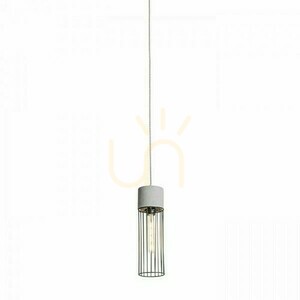 Závěsné svítidlo BURTON pro 3fázovou lištu E27 11W beton/černá 40 cm R13816 RENDL small 2