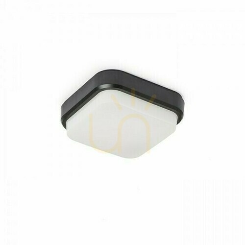 Kontrola Venkovní plafony Taris Sq 17 Surface Mounted Black Plastic 230 V Led 8 W Ip54 3000 K