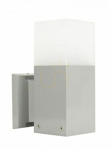 Kontrola Venkovní nástěnné svítidlo SU-MA CUBE CB-K AL stříbrné 20W hliník