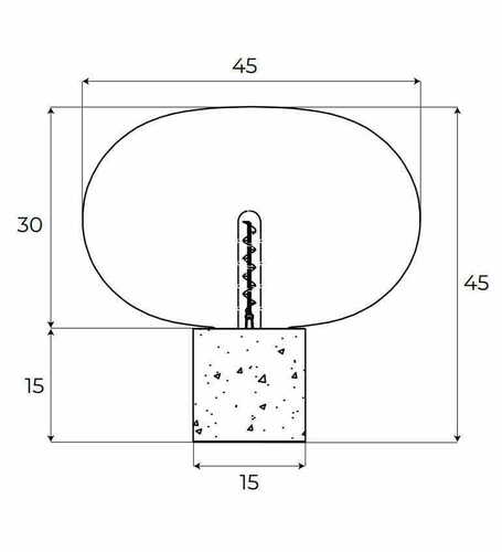 Kontrola Stolní lampa Max Light Moonstone T0056 jantarové sklo bílý mramor 45 cm