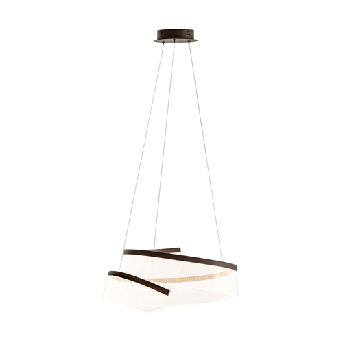 Kontrola Závěsné LED světlo Italux Rustin hnědé 45W 3000K PND-58728-45W-3K