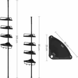 Rohový sprchový regál teleskopický - BCB001B01 small 2