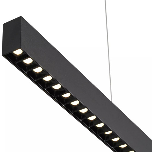 Kontrola SIGI I LED 36W závěsná lampa černá 150 cm PL0126-BK - YASKR