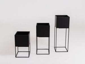 Květináč PALMUS METAL 60x35x35 - černý small 3
