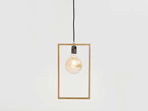 PAROT-zlatá závěsná lampa small 0