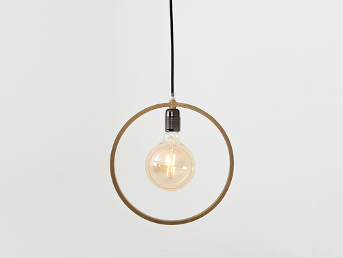 Kontrola Závěsná lampa VETO - zlatá