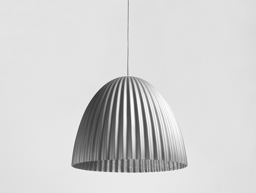 Kontrola Závěsná lampa PLISSART M - stříbrná