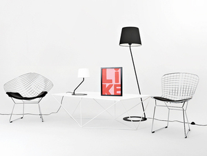Podlahová lampa SHADE - černé stínidlo, černá barva small 2
